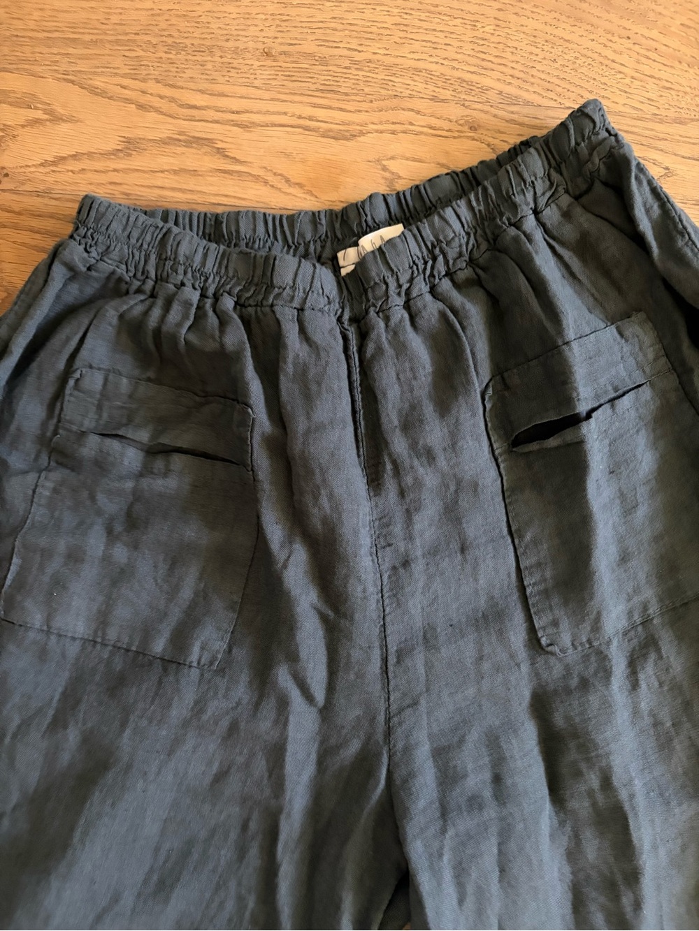 Saga 100% Linen Made in Italy Pants b5 - Picture 2 of 8